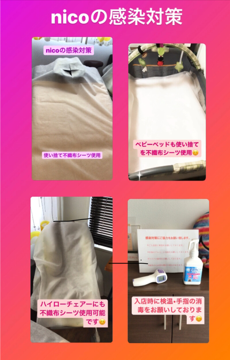 nicoの感染対策