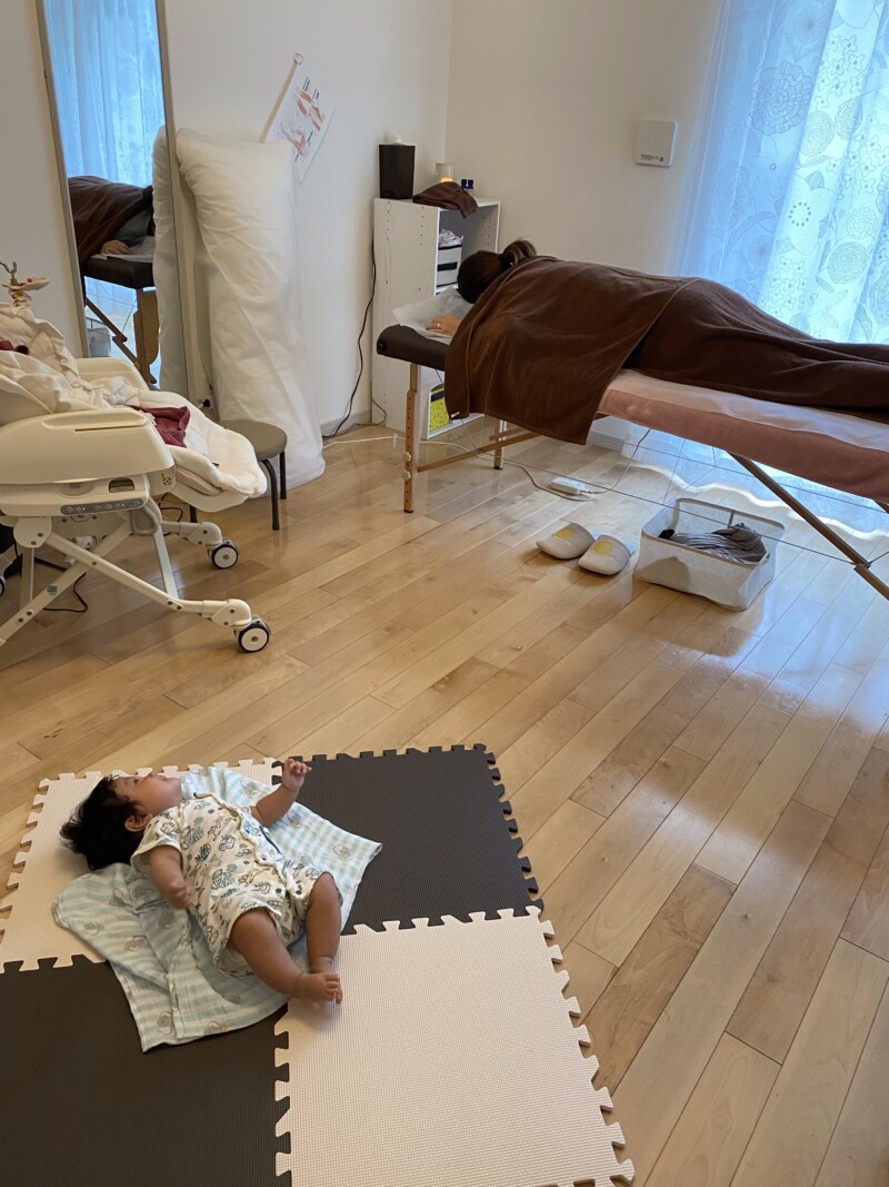 北谷店お子様連れの様子