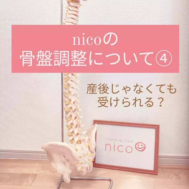 ニコの骨盤調整について④
